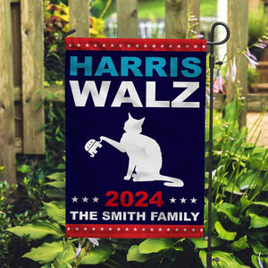 Custom Family Name Harris Walz 2024 Obviously Coroplast Harris For President 2024 Garden Flag HO82 65038