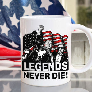 Donald Trump 2024 Fi**t Never D**! Legends White Mug HO82 63146