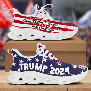 Trump 2024 Let's Make America Great Again Max Soul Shoes HA75 62920