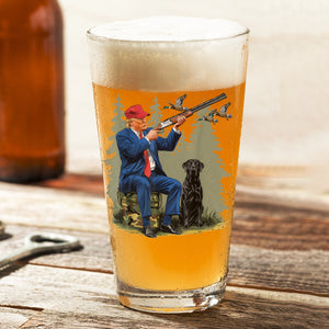 Trump Duck Hunting Beer Glass HA75 63922