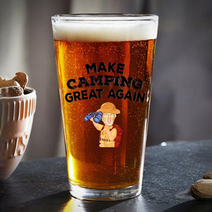 Make Camping Great Again With Trump Beer Glass TH10 64149