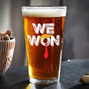 We Won Trump 2024 Print Beer Glass TH10 64013