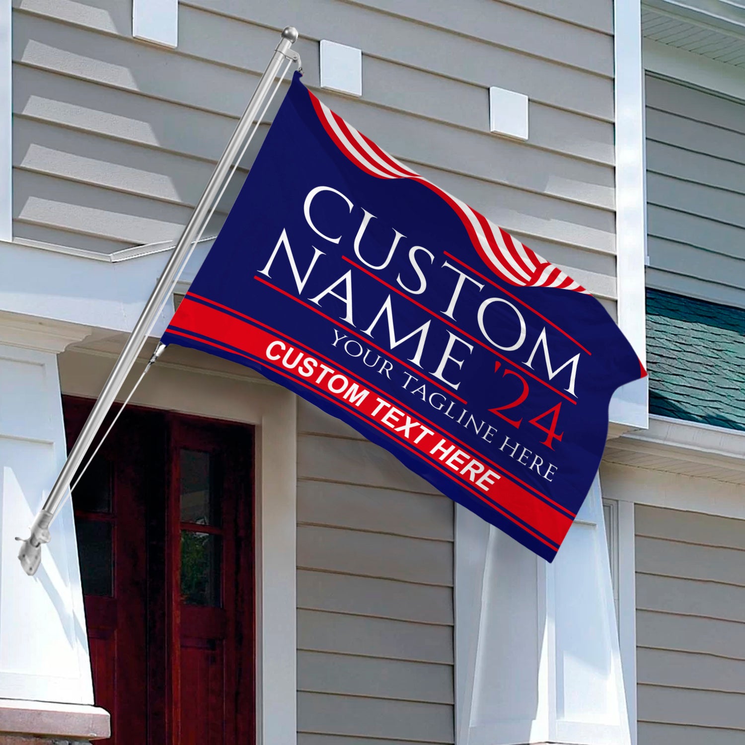 Custom Name And Text Election Banner House Flag HO82 65108