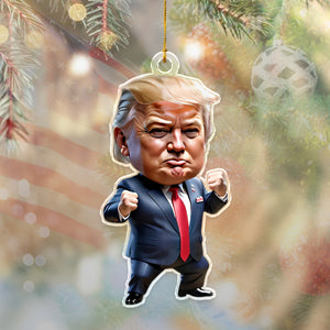 Trump-Inspired Acrylic Christmas & Halloween Acrylic Ornament HA75 63872