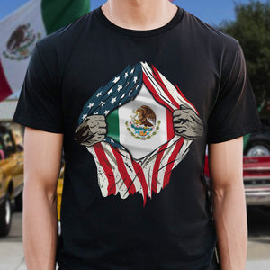 American Grown Mexican Roots USA Mexico Flag Flag Shirt HA75 63322