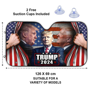 Trump 2024 Car Sunshade N369 62931