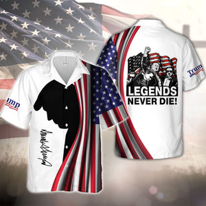 Donald Trump 2024 Fight Never D**! Legends Hawaii Shirt HO82 63148