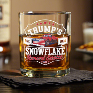 Trumps Snowflake 2024, Snowflake Removal Trump Whisky Glass HA75 67168