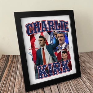 Patriotic Tribute to Charlie Kirk Memorial Picture Frame LM32 65615