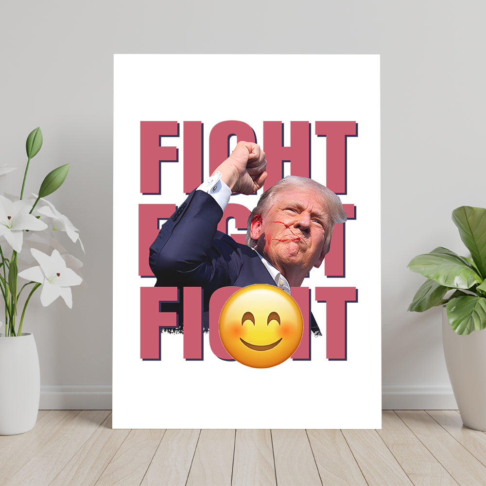 Fi**t Fi**t Fi**t Donald Trump Picture Frame Canvas Poster TH10 63231