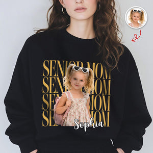 Custom Photo Senior Mom Dark Shirt 2026, Proud Senior Mom Gift, Senior Mom Graduation Shirts HO82 903306