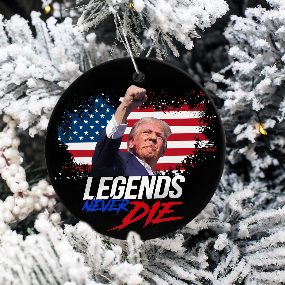 Legends Never D** Trump Fight Ceramic Ornament DM01 63229