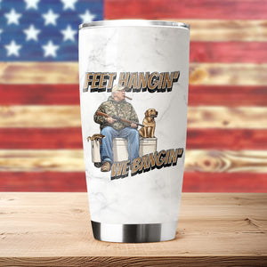 Trump Hunting Feet Hangin' We Bangin' Fat Tumbler LM32 63847