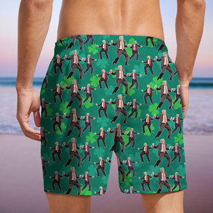 Trump Dancing Trump Irish St. Patrick's Day Beach Short N304 HA75 67204