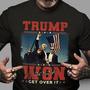 Trump Won President 2024 Dark Shirt HO82 65178