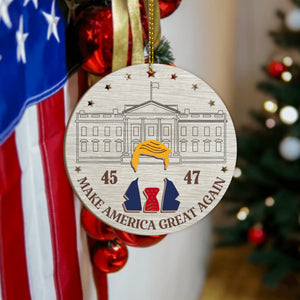 47th President Trump Make America Great Again Layer Wood Ornament LM32 65037