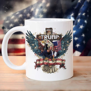 Trump President 2024 Fight White Mug HO82 65390