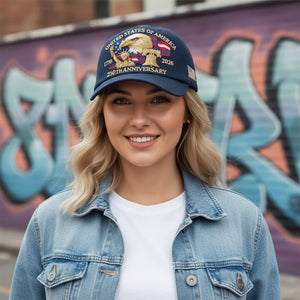 Bald Eagle United States Of America 250th Anniversary Embroidered Cap LM32 897757