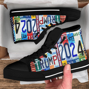 Trump 2024 For 4th Of July High Top Shoes HO82 62836