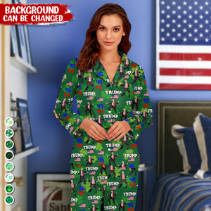 Trump 45 47 Dancing, Trump Irish St. Patrick's Day Pajamas N304 HA75 67214