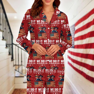 We Did It Outlaw Hillbilly 2024 Trump Vance Pajamas Christmas Gift For Trump Lovers HA75 67006