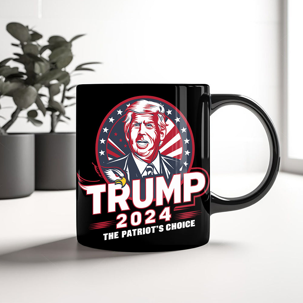 Trump 2024 The Patriot's Choice Black Mug DM01 62745