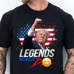 Trump Legends Never D** | Trump Fi**t 2024 Shirt Pennsylvania Rally | Shirt Dark C1116 - GOP