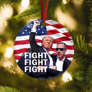 Fight Fight Fight Trump Ceramic Ornament DM01 63227