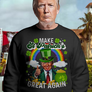 Make St Patrick's Day Great Again Funny Rich Trump Dark Shirt HO82 65608