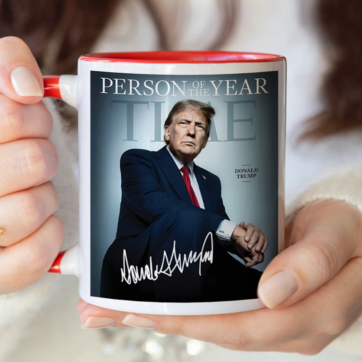 President Donald Trump Person Of The Year Accent Mug HA75 64192