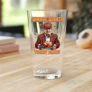 Trump Great Again Winner Turkey Dinner Beer Glass LM32 63915