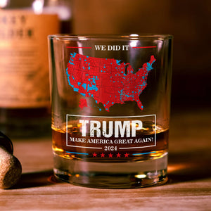 We Did It Trump Make America Great Again Whiskey Glass HA75 63936