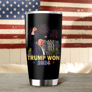 Trump Won Donald Trump US President 47th Fat Tumbler HO82 65276