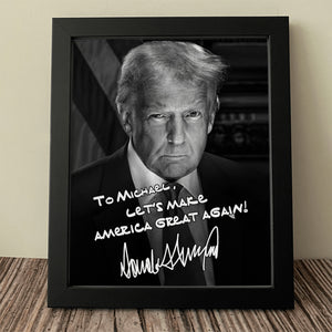 Custom Name President Trump Make America Great Again Picture Frame TH10 64347