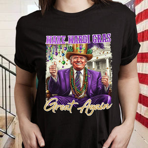 Trump Make Mardi Gras Great Again Dark Shirt CH07 64302