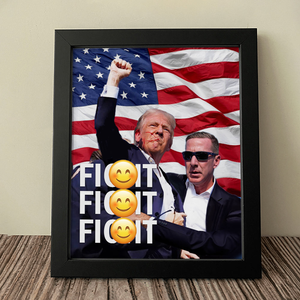 Donald Trump Fi**t Fi**t Fi**t Picture Frame Canvas Poster TH10 63411