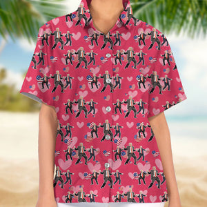 Trump Dancing Trump Valentine's Day Gift Hawaii Shirt HA75 64242