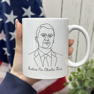 Justice For Charlie Kirk Ideas Are Bulletproof White Mug LM32 65607