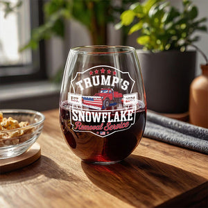 Trumps Snowflake 2024, Snowflake Removal Trump Wine Glass HA75 67174