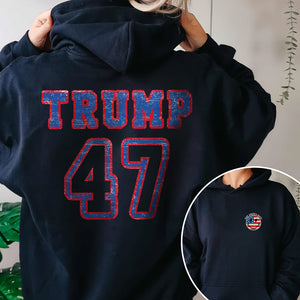 Trump 47 Take America Back Front And Back Dark Shirt TA29 62477