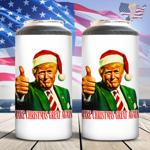 Make Christmas Great Again With Trump Can Cooler Tumbler HA75 63651