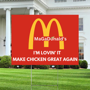 Maga Donald Make Chicken Great Again Yard Sign TH10 63569