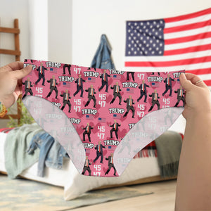 Trump 45 47 Dancing Trump Valentine's Day Gift Underwear For Women HA75 64262