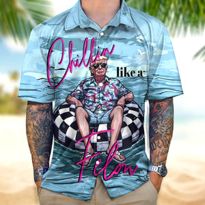 Chillin Like A Felon Summer Trump President Hawaiian Shirt DM01 62995