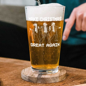 Trump Bring Motivation To Every Corner Of America - Make Christmas Great Again Beer Glass LM32 63773