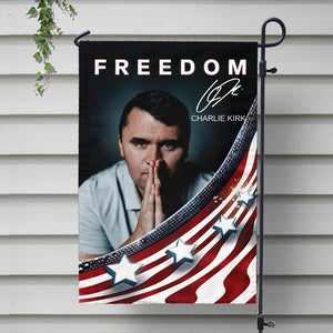 Freedom Charlie Kirk Garden Flag N369 64547
