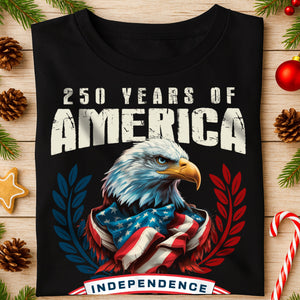 America 250 Years Eagle Independence Day Patriotic Dark Shirt LM32 895255
