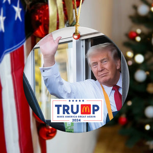 Maga Donald Trump McDonalds Ceramic Ornament HA75 63761