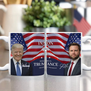 Trump 60th Inauguration - A Unique Political Keepsake Print Full Mug LM32 65235