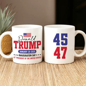 Trump Inauguration Bring Back The Greatness Of America 2025 White Mug LM32 65125